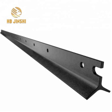 1.86kg/M 1650mm Length Black Bitumen Coated Steel Y Post